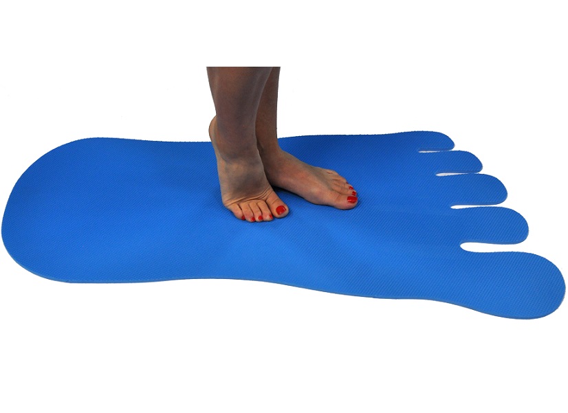 Tapis de sol pied bleu